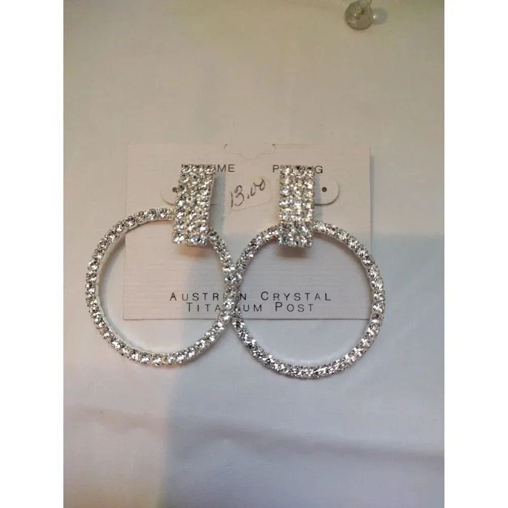 Austrian Crystal Earrings with Titanium Post